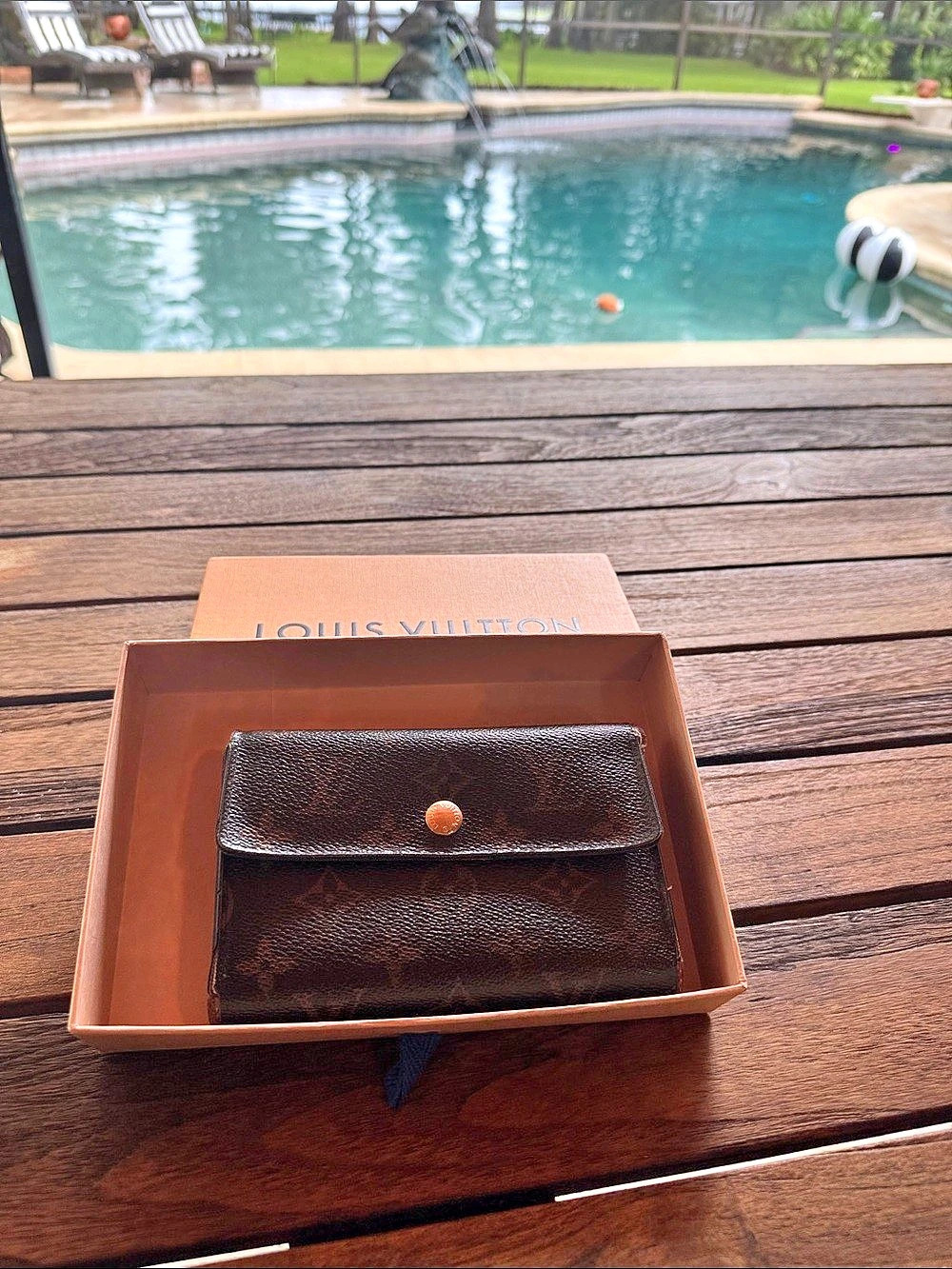 Louis Vuitton Porte Tresor International Wallet Brown
